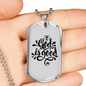 God Is Good Necklace Stainless Steel or 18k Gold Dog Tag 24" Chain-Express Your Love Gifts