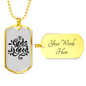God Is Good Necklace Stainless Steel or 18k Gold Dog Tag 24" Chain-Express Your Love Gifts