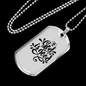 God Is Good Necklace Stainless Steel or 18k Gold Dog Tag 24" Chain-Express Your Love Gifts