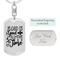 God Is GoodAll The Time Keychain Stainless Steel or 18k Gold Dog Tag Keyring-Express Your Love Gifts