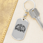 God Is Just Keychain Stainless Steel or 18k Gold Dog Tag Keyring-Express Your Love Gifts
