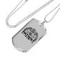 God Is Just Necklace Stainless Steel or 18k Gold Dog Tag 24" Chain-Express Your Love Gifts