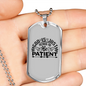 God Is Just Necklace Stainless Steel or 18k Gold Dog Tag 24" Chain-Express Your Love Gifts