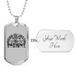 God Is Just Necklace Stainless Steel or 18k Gold Dog Tag 24" Chain-Express Your Love Gifts