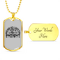 God Is Just Necklace Stainless Steel or 18k Gold Dog Tag 24" Chain-Express Your Love Gifts