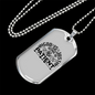 God Is Just Necklace Stainless Steel or 18k Gold Dog Tag 24" Chain-Express Your Love Gifts