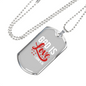 God Is Love 1 John 4:16 Necklace Stainless Steel or 18k Gold Dog Tag 24" Chain-Express Your Love Gifts
