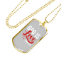 God Is Love 1 John 4:16 Necklace Stainless Steel or 18k Gold Dog Tag 24" Chain-Express Your Love Gifts