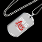 God Is Love 1 John 4:16 Necklace Stainless Steel or 18k Gold Dog Tag 24" Chain-Express Your Love Gifts