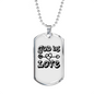 God is Love Arrow Heart Necklace Stainless Steel or 18k Gold Dog Tag 24" Chain-Express Your Love Gifts