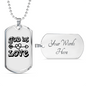 God is Love Arrow Heart Necklace Stainless Steel or 18k Gold Dog Tag 24" Chain-Express Your Love Gifts