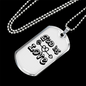 God is Love Arrow Heart Necklace Stainless Steel or 18k Gold Dog Tag 24" Chain-Express Your Love Gifts
