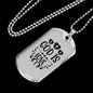 God Is Love Cross Hearts Necklace Stainless Steel or 18k Gold Dog Tag 24" Chain-Express Your Love Gifts