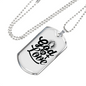 God Is Love Pray Necklace Stainless Steel or 18k Gold Dog Tag 24" Chain-Express Your Love Gifts