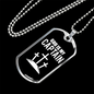 God Is My Captain Necklace Stainless Steel or 18k Gold Dog Tag 24" Chain-Express Your Love Gifts