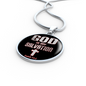 God Is My Salvation Isaiah 12:2 Necklace Circle Pendant Stainless Steel or 18k Gold 18-22-Express Your Love Gifts