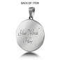 God Is My Salvation Isaiah 12:2 Necklace Circle Pendant Stainless Steel or 18k Gold 18-22-Express Your Love Gifts