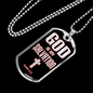 God Is My Salvation Stainless Steel or 18k Gold Dog Tag 24" Chain-Express Your Love Gifts
