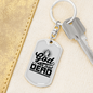 God Is Not Dead Christian Keychain Stainless Steel or 18k Gold Dog Tag Keyring-Express Your Love Gifts