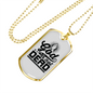 God Is Not Dead Necklace Stainless Steel or 18k Gold Dog Tag 24" Chain-Express Your Love Gifts