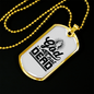 God Is Not Dead Necklace Stainless Steel or 18k Gold Dog Tag 24" Chain-Express Your Love Gifts