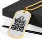 God Is Not Dead Necklace Stainless Steel or 18k Gold Dog Tag 24" Chain-Express Your Love Gifts