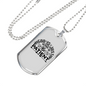 God Is Patient Necklace Stainless Steel or 18k Gold Dog Tag 24" Chain-Express Your Love Gifts