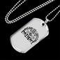 God Is Patient Necklace Stainless Steel or 18k Gold Dog Tag 24" Chain-Express Your Love Gifts