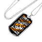God Is The Author Necklace Stainless Steel or 18k Gold Dog Tag 24" Chain-Express Your Love Gifts