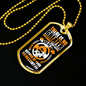 God Is The Author Necklace Stainless Steel or 18k Gold Dog Tag 24" Chain-Express Your Love Gifts