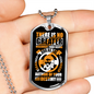 God Is The Author Necklace Stainless Steel or 18k Gold Dog Tag 24" Chain-Express Your Love Gifts