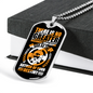 God Is The Author Necklace Stainless Steel or 18k Gold Dog Tag 24" Chain-Express Your Love Gifts