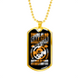 God Is The Author Necklace Stainless Steel or 18k Gold Dog Tag 24" Chain-Express Your Love Gifts