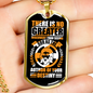God Is The Author Necklace Stainless Steel or 18k Gold Dog Tag 24" Chain-Express Your Love Gifts
