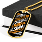 God Is The Author Necklace Stainless Steel or 18k Gold Dog Tag 24" Chain-Express Your Love Gifts