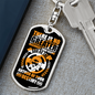 God Is The Author Of Your Destiny Keychain Stainless Steel or 18k Gold Dog Tag Keyring-Express Your Love Gifts