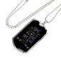 God Is Within Her Psalm 46:5 Necklace Stainless Steel or 18k Gold Dog Tag 24" Chain-Express Your Love Gifts