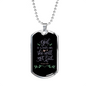God Is Within Her Psalm 46:5 Necklace Stainless Steel or 18k Gold Dog Tag 24" Chain-Express Your Love Gifts