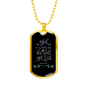 God Is Within Her Psalm 46:5 Necklace Stainless Steel or 18k Gold Dog Tag 24" Chain-Express Your Love Gifts
