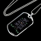 God Is Within Her Psalm 46:5 Necklace Stainless Steel or 18k Gold Dog Tag 24" Chain-Express Your Love Gifts