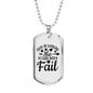 God Is Within Me Necklace Stainless Steel or 18k Gold Dog Tag 24" Chain-Express Your Love Gifts