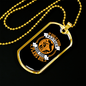God Is Your Partner Necklace Stainless Steel or 18k Gold Dog Tag 24" Chain-Express Your Love Gifts