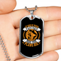 God Is Your Partner Necklace Stainless Steel or 18k Gold Dog Tag 24" Chain-Express Your Love Gifts