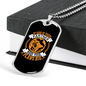 God Is Your Partner Necklace Stainless Steel or 18k Gold Dog Tag 24" Chain-Express Your Love Gifts