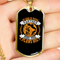 God Is Your Partner Necklace Stainless Steel or 18k Gold Dog Tag 24" Chain-Express Your Love Gifts