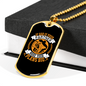 God Is Your Partner Necklace Stainless Steel or 18k Gold Dog Tag 24" Chain-Express Your Love Gifts