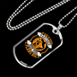 God Is Your Partner Necklace Stainless Steel or 18k Gold Dog Tag 24" Chain-Express Your Love Gifts