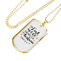 God Lights Up Psalm 18:28 Necklace Stainless Steel or 18k Gold Dog Tag 24" Chain-Express Your Love Gifts