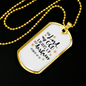 God Lights Up Psalm 18:28 Necklace Stainless Steel or 18k Gold Dog Tag 24" Chain-Express Your Love Gifts