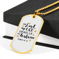 God Lights Up Psalm 18:28 Necklace Stainless Steel or 18k Gold Dog Tag 24" Chain-Express Your Love Gifts